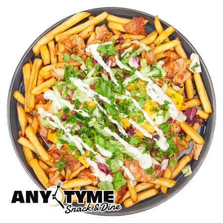 Kapsalon (shoarma) met knoflooksaus