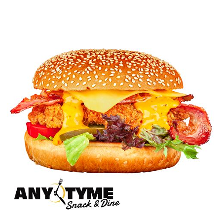 SOUTHERN FRIED BACON-CHEESE-CHICKENBURGER