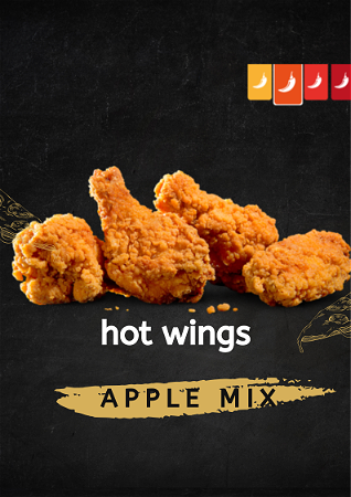 1/2 Halve kilo hot wings 