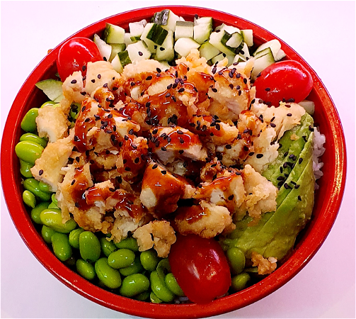 Poke bowl chicken