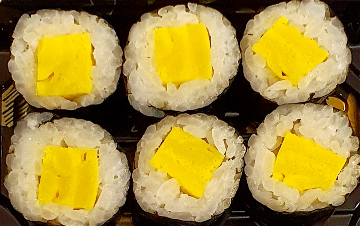 6 stuks tamago maki