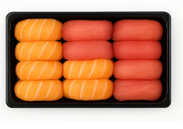 salmon and Tuna nigiri box 12 stuks