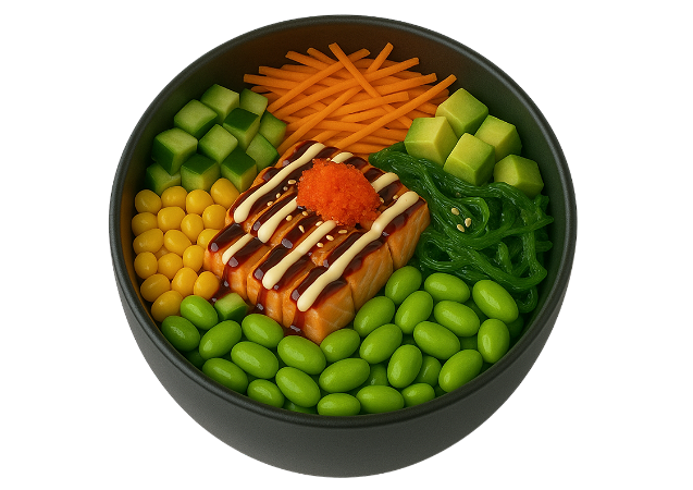 Poke bowl salmon
