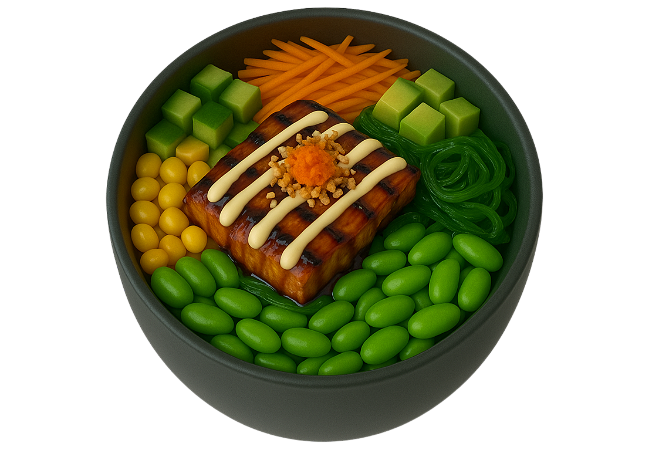 Poke bowl unagi