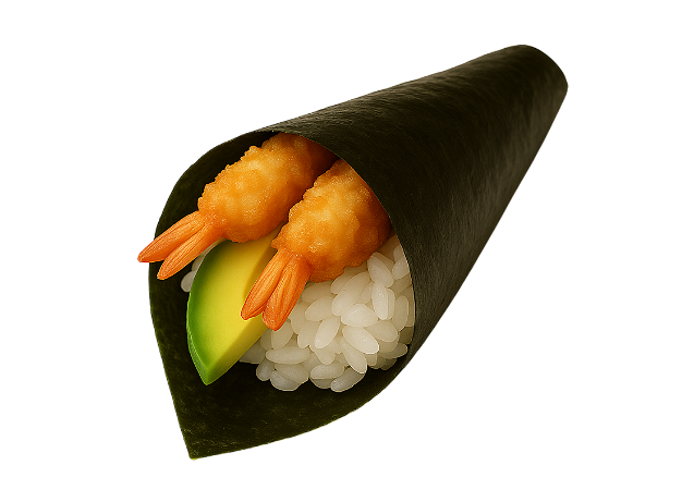Ebi fry temaki
