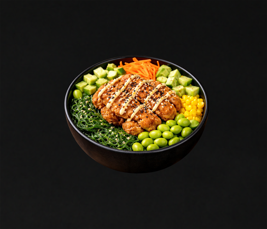 Poke Bowl Crispy Chicken