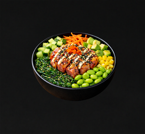 Poke Bowl Flamed Tuna