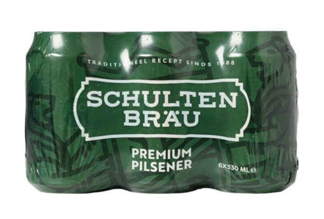 2x Schultenbrau 6-pack gekoeld.