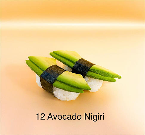 Avocado nigiri’s 2stuks