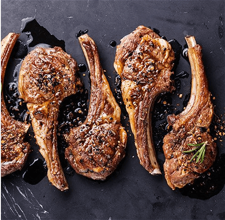 Lamskoteletjes van de grill