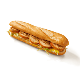 Baguette 'Supreme' kaddours kip grillworst naturel