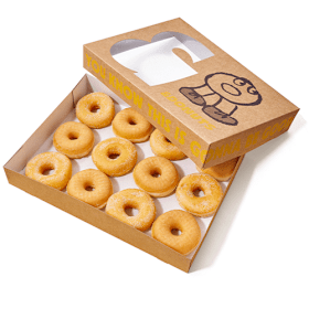 Mix glazed and sugared 12 stuks