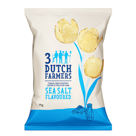 3 Dutch Farmers zeezout chips 75 gram