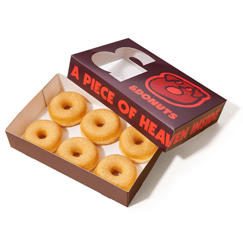 Original glazed donuts doos 6 stuks