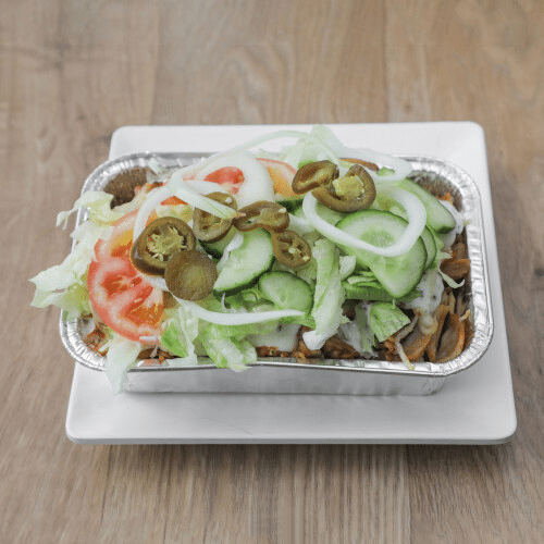 Grote kapsalon kalf