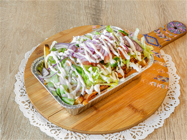 Kapsalon kalfsdöner (groot)