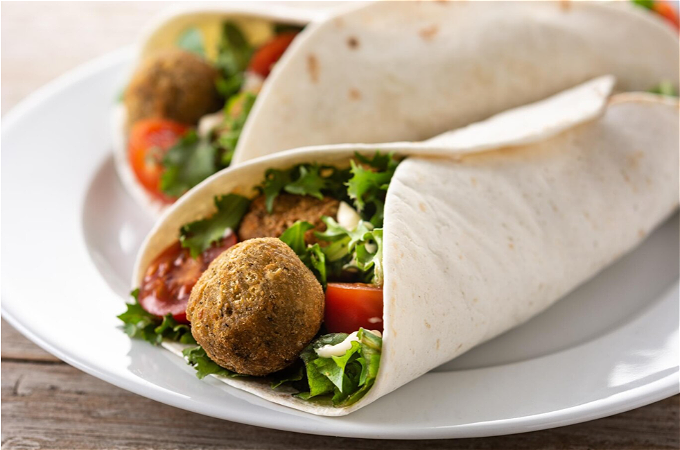 Wrap falafel