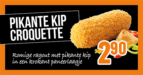 Pikante Kip croquette