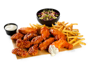 Buffalo wings menu, hot