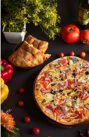 Pizza Turks vegetarisch, 31 cm