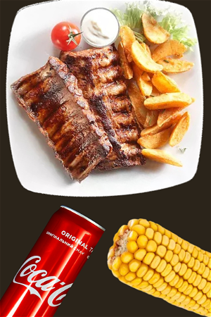 Spareribs menu hot