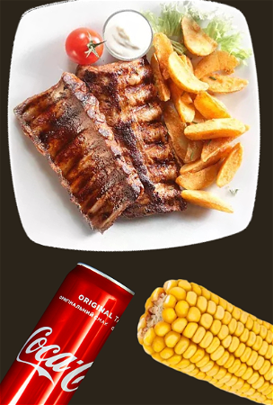 Spareribs menu sweet