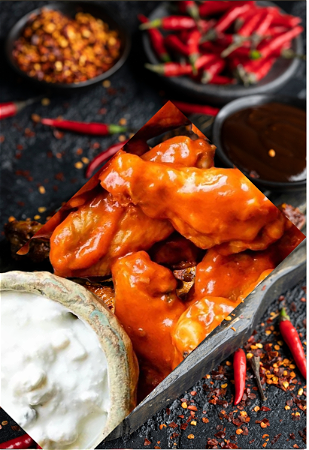Buffalo Wings Knoflook 24 stuks