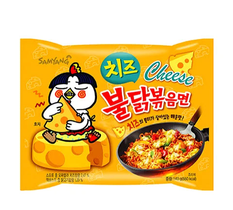 Samyang buldak Instant noedels hete kip kaas