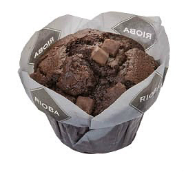 Dubbele choco muffin