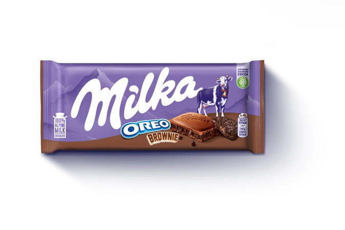 Milka Chocoladereep Oreo brownie