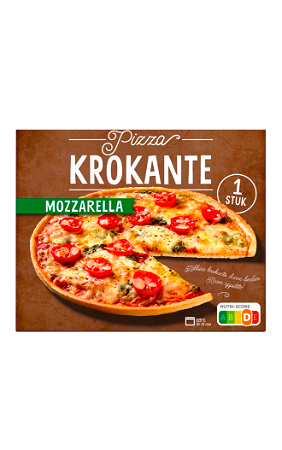 Krokante pizza mozzarella