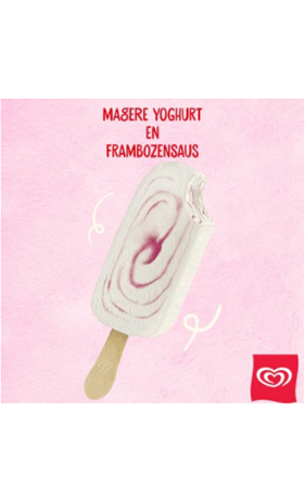 Ola Guuud IJs Greek Style Yoghurt Raspberry