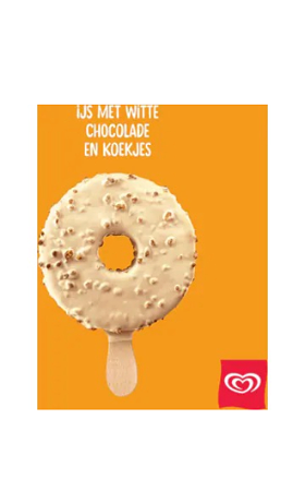 Ola Donut IJs White Chocolate & Cookies