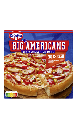 Dr. Oetker Big Americans pizza BBQ chicken
