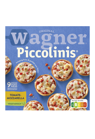 Wagner Piccolinis mini pizza tomaat mozzarella