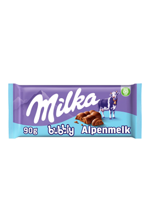 Milka Chocoladereep bubbly alpenmelk