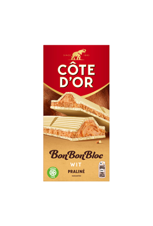 Côte d'Or BonBonBloc chocoladereep praliné wit