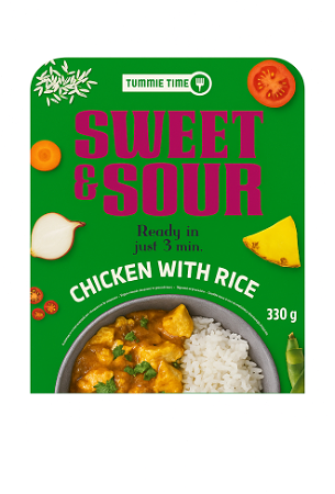 Sweet & Sour Chicken with Rice 330g