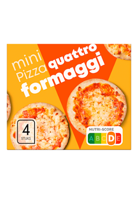 4x Mini Pizza Quattro Formaggi 