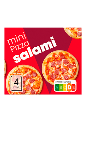 4x Mini Pizza Salame