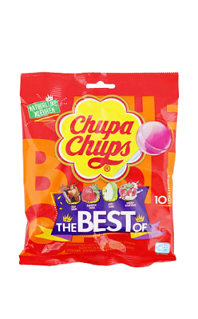 CHUPA CHUPS THE BEST OF LOLLYS 10 STUKS