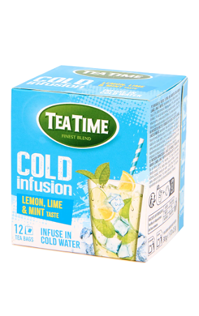 12 Cold Infusion ijsthee Lemon, Lime & Mint