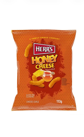 Herr’s Honey Cheese Curls 113g
