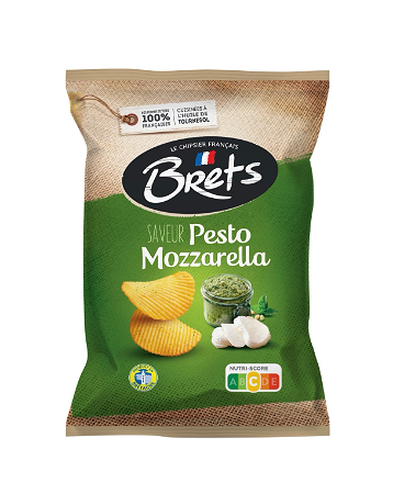 Brets Chips Pesto & Mozzarella 125 gram