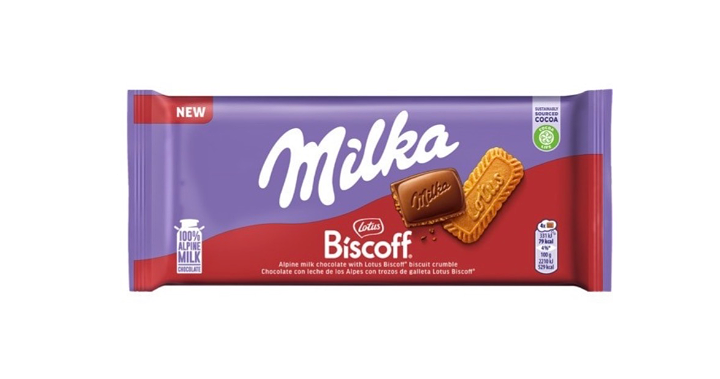 Milka Chocoladereep biscoff