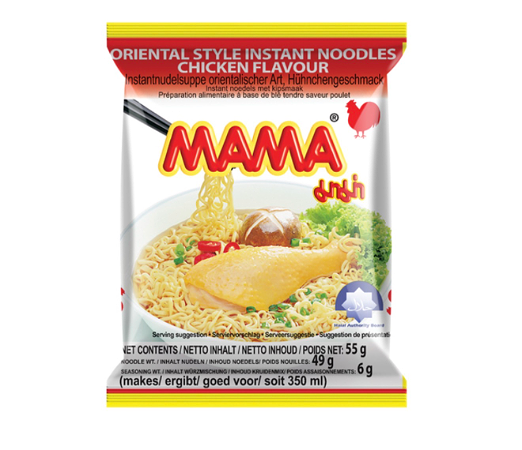 Mama Oosterse Stijl Instant Noedels Kipsmaak 55 g