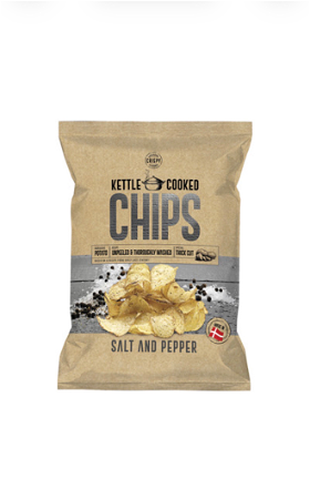 Kettle Cooked Chips zeezout en peper 150 gram