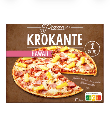 Pizza krokante Hawaii
