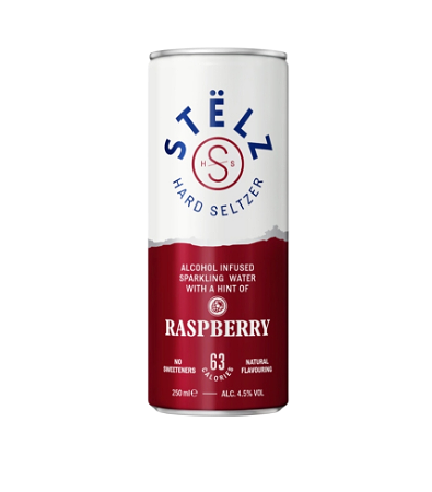 Stëlz Hard seltzer raspberry 250 ml