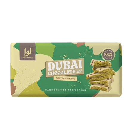 Dubai witte chocoladereep XL 220g